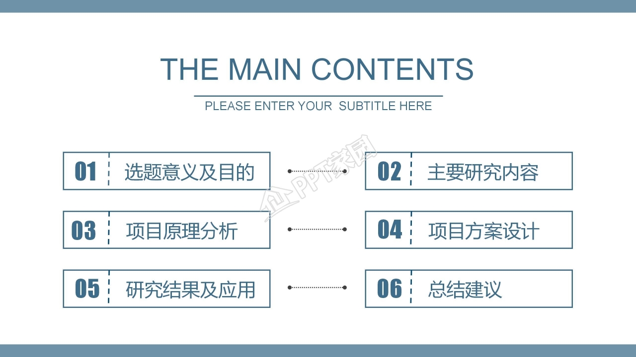 学术报告PPT模板