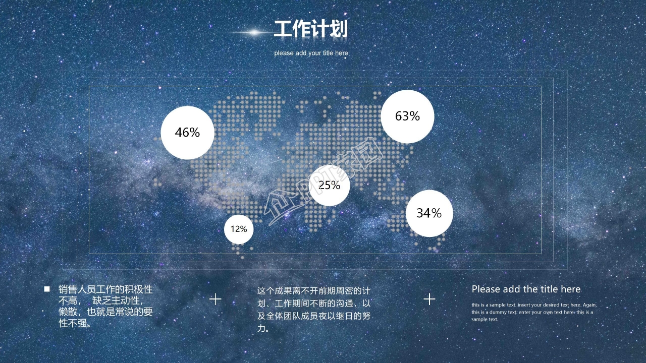 创意星球年终总结报告ppt模板