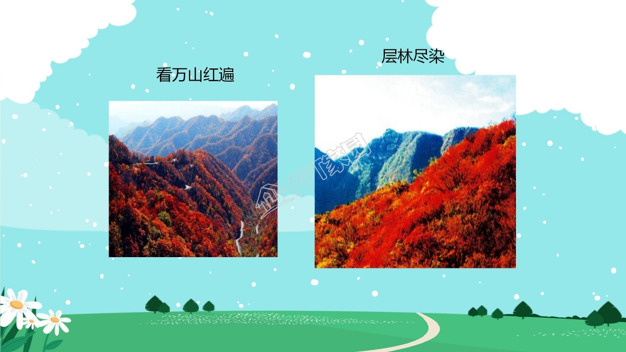 高中语文沁园春长沙ppt课件模板