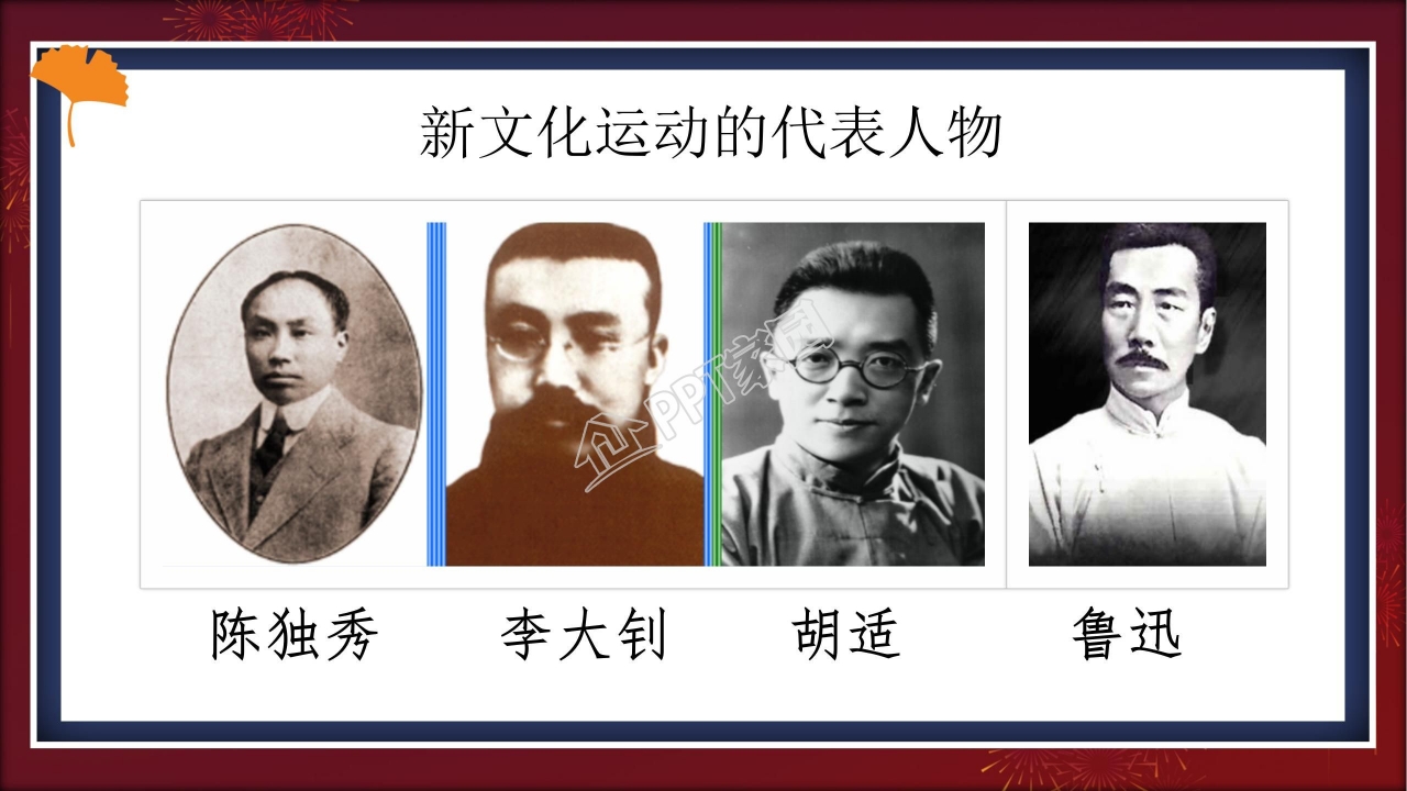 新文化运动ppt课件模板