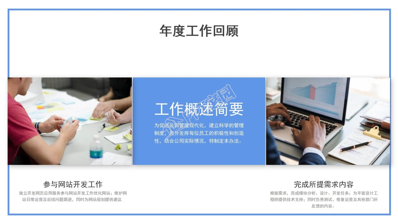 企业年终总结ppt模板