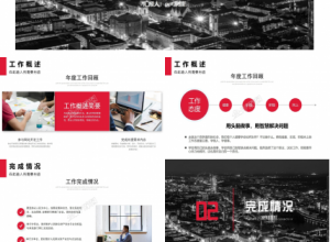 大气商务风企业年终工作总结ppt模板下载推荐