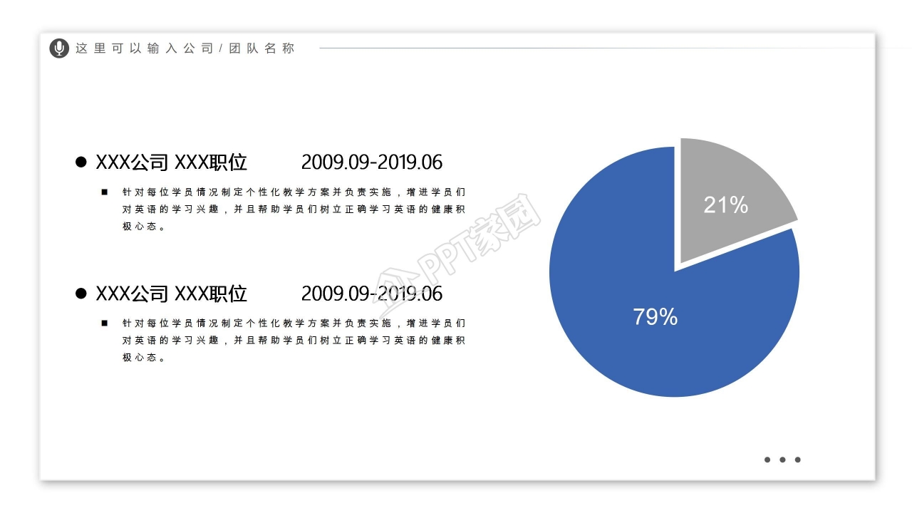 创意简约述职报告ppt模板