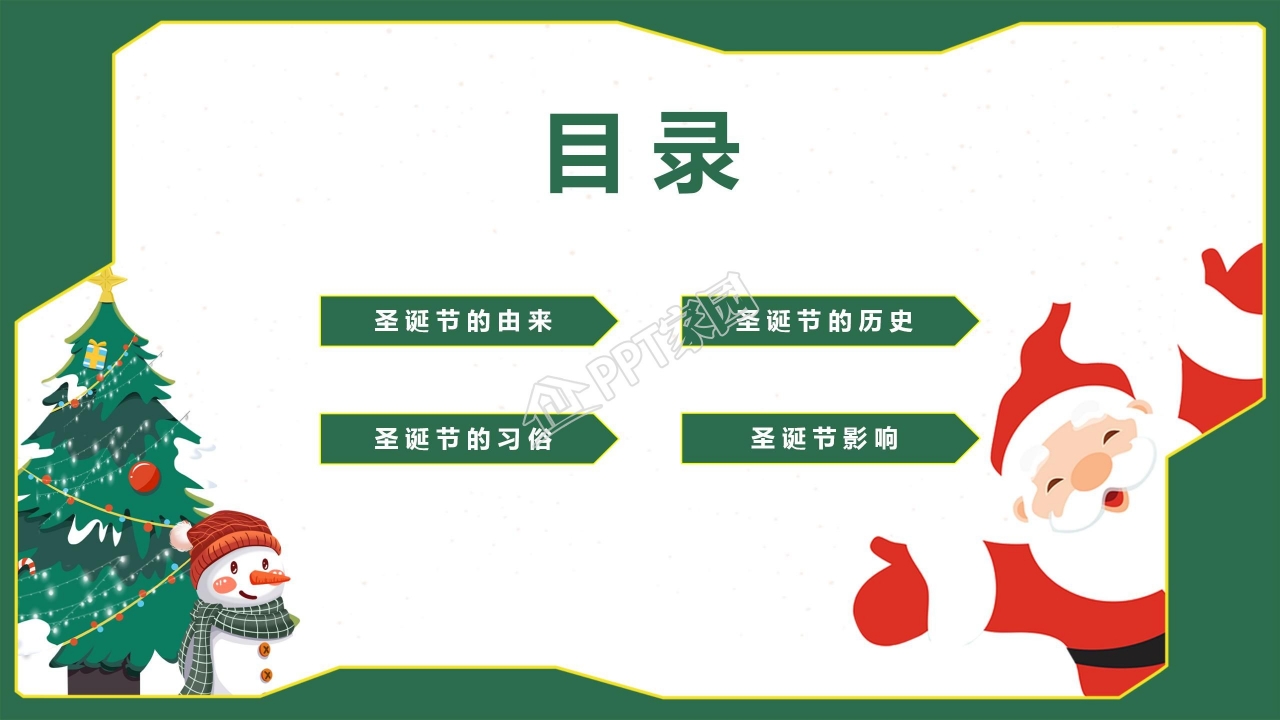 关于圣诞节PowerPoint模板下载