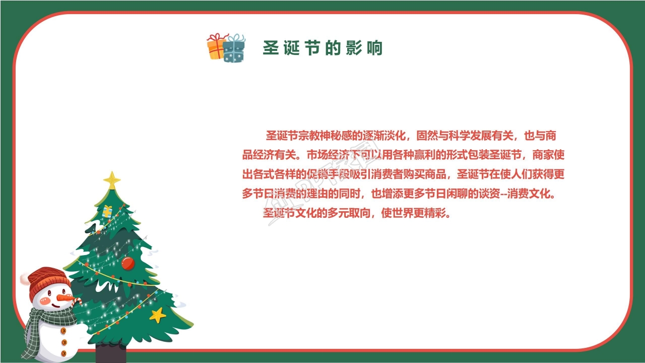 关于圣诞节PowerPoint模板下载