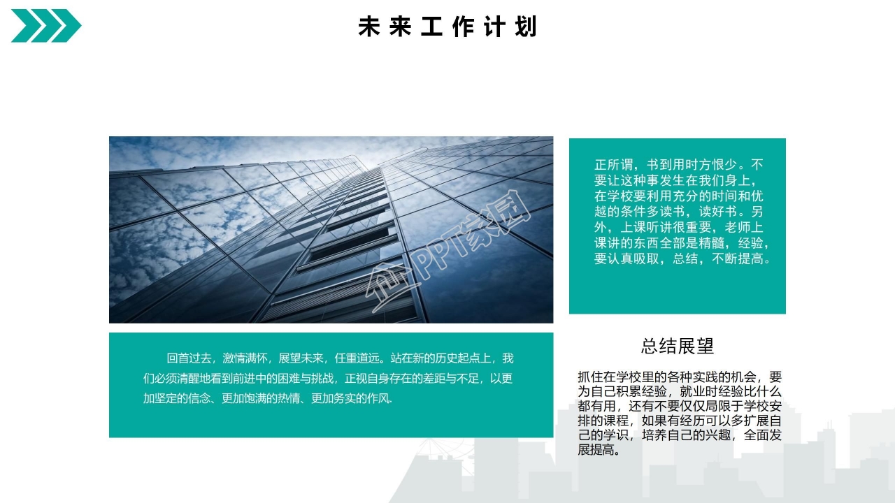 职业生涯规划书ppt模板