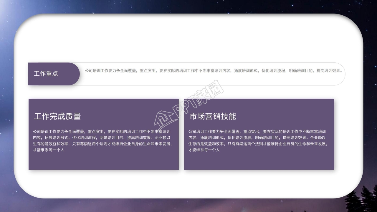 时尚创意星球年终总结ppt模板