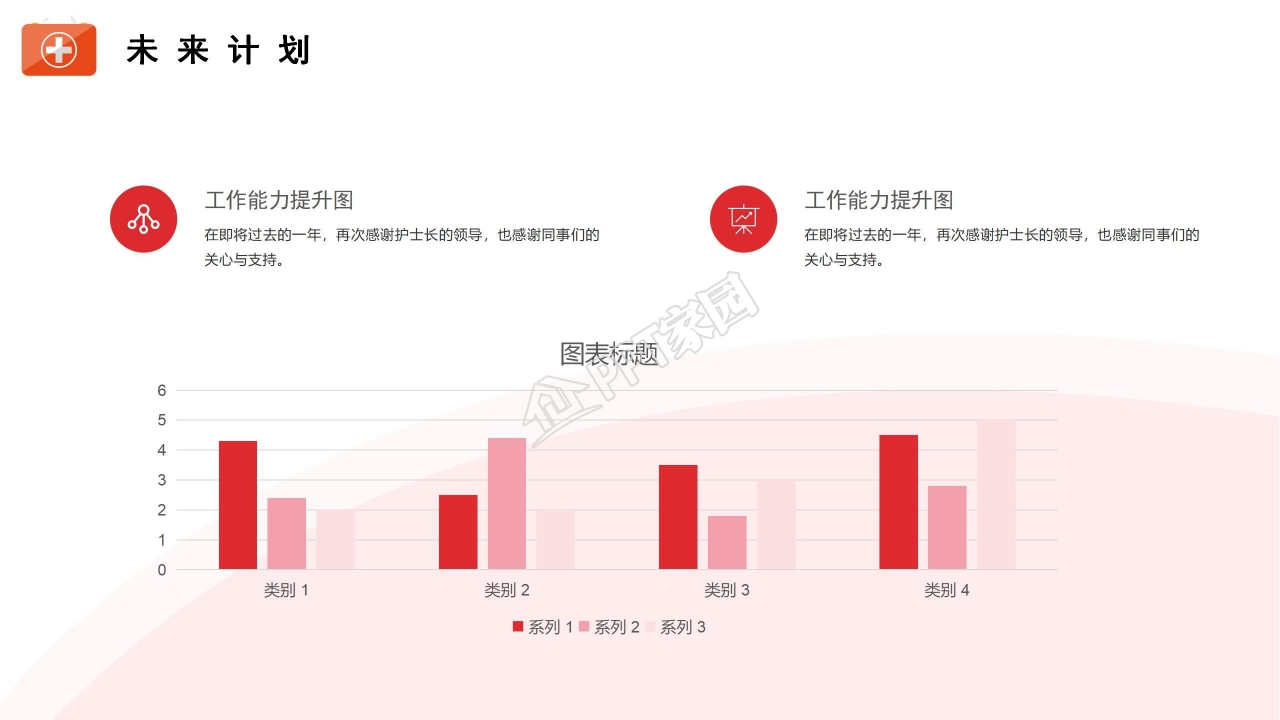 护士个人年终总结ppt模板 