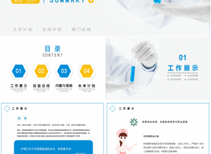 医疗护理的医学ppt模板下载推荐