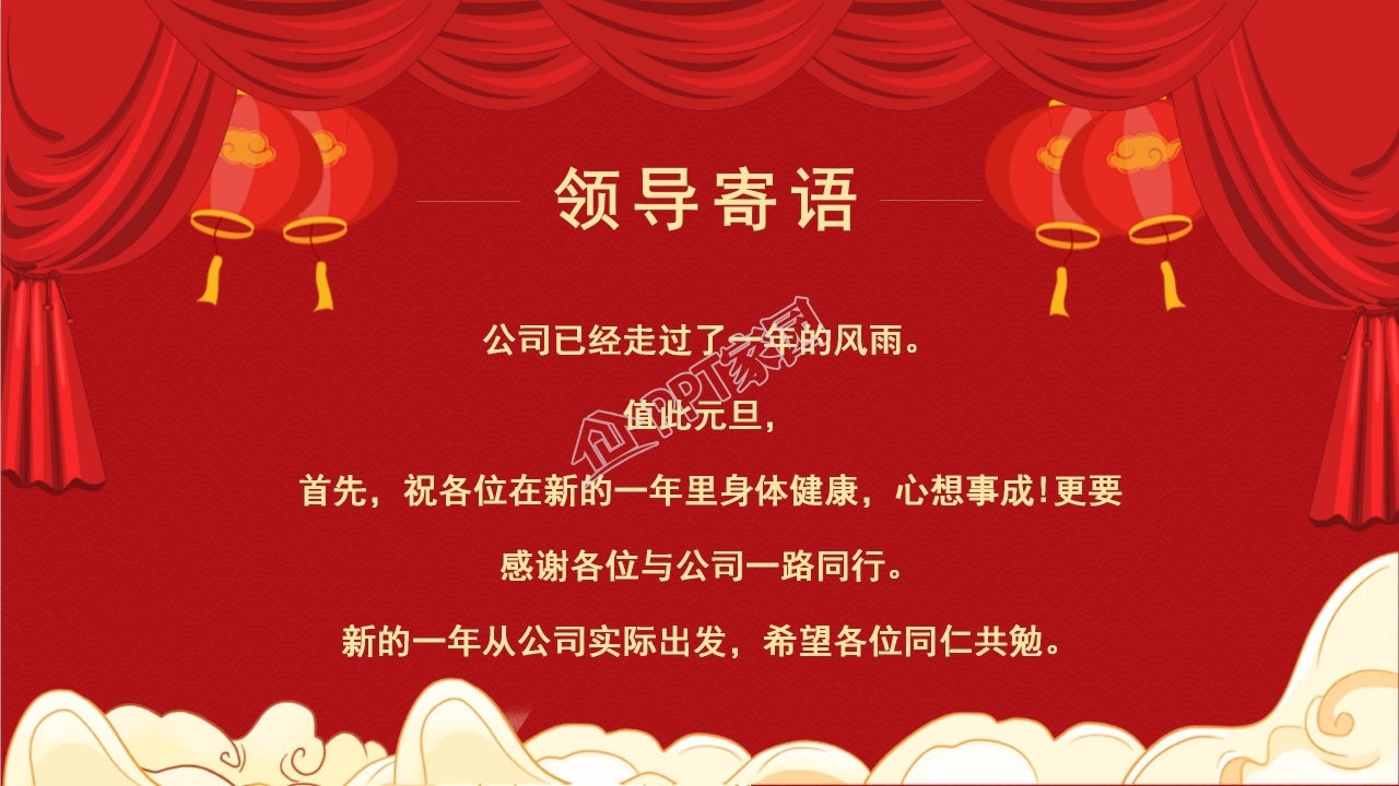 2022虎气冲天庆元旦迎新年ppt模板