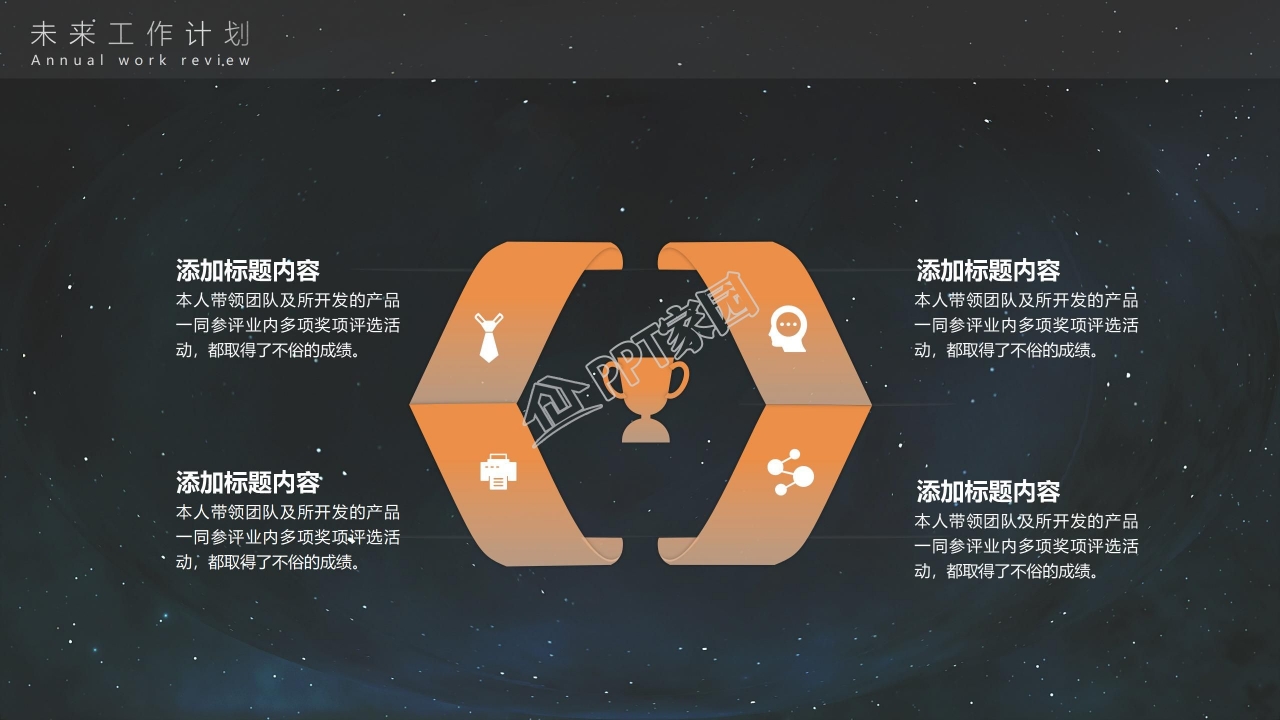 极简科技风互联网手机类工作汇报PPT模板