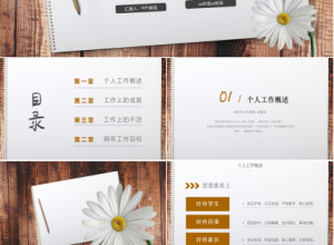 教务教师工作总结ppt模板 下载推荐