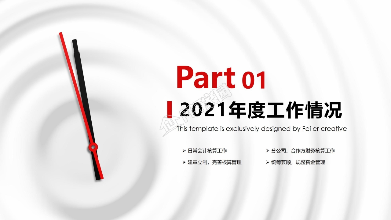 2021蒸蒸日上财务报告ppt模板