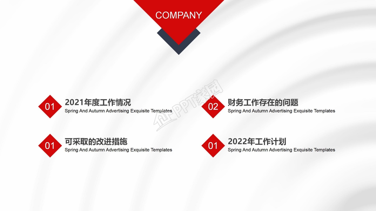 2021蒸蒸日上财务报告ppt模板