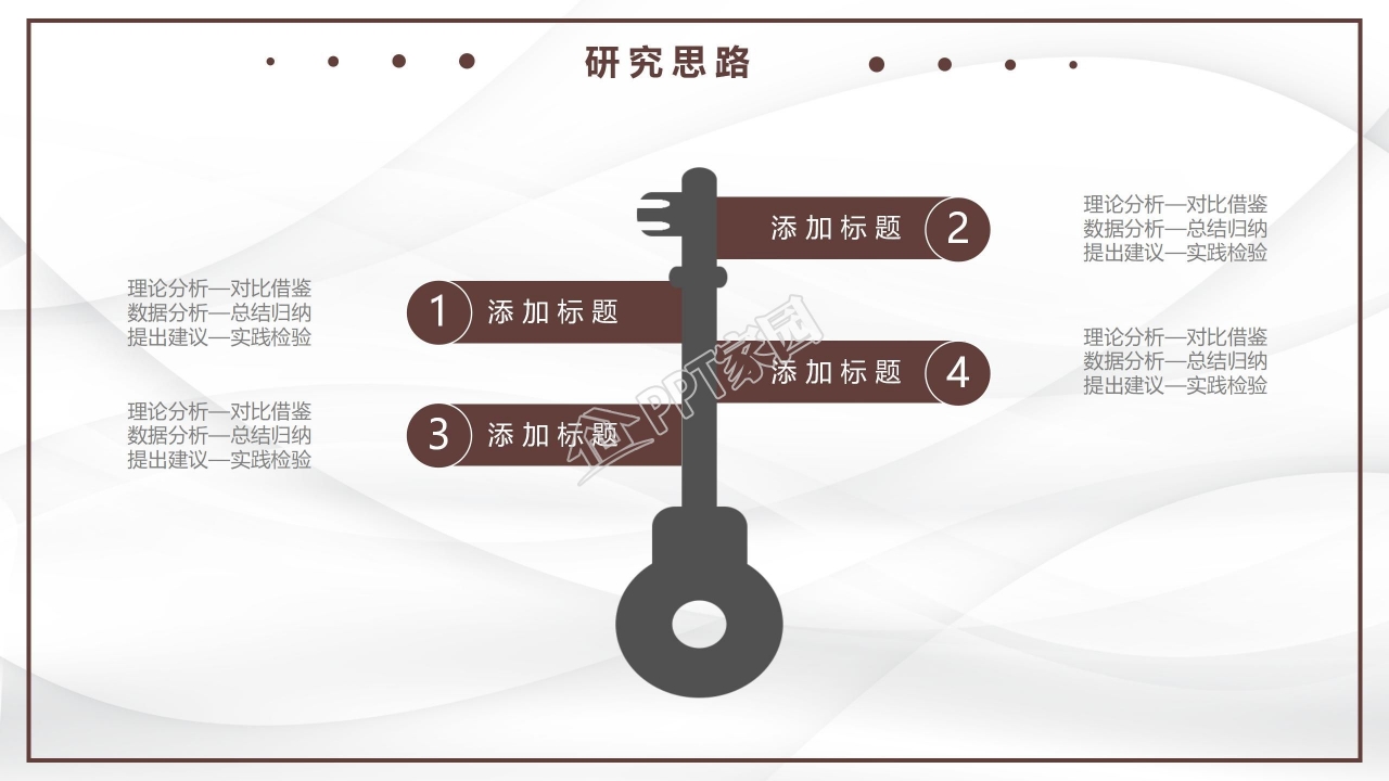 简洁严谨学术风格论文答辩PPT模板