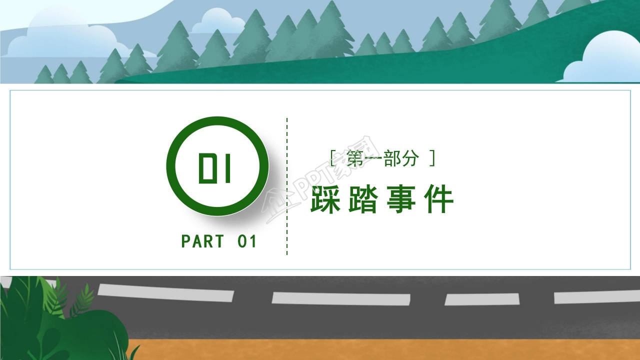  交通安全教育学习ppt模板