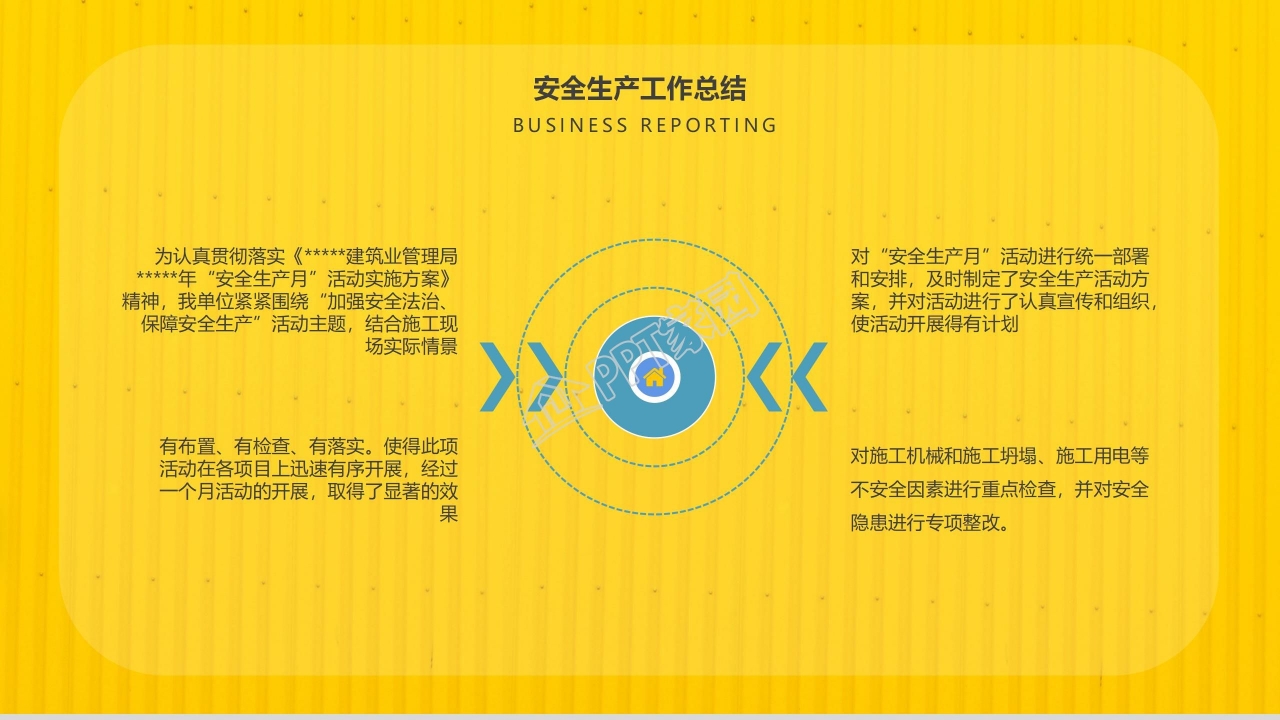 安全生产工作总结ppt