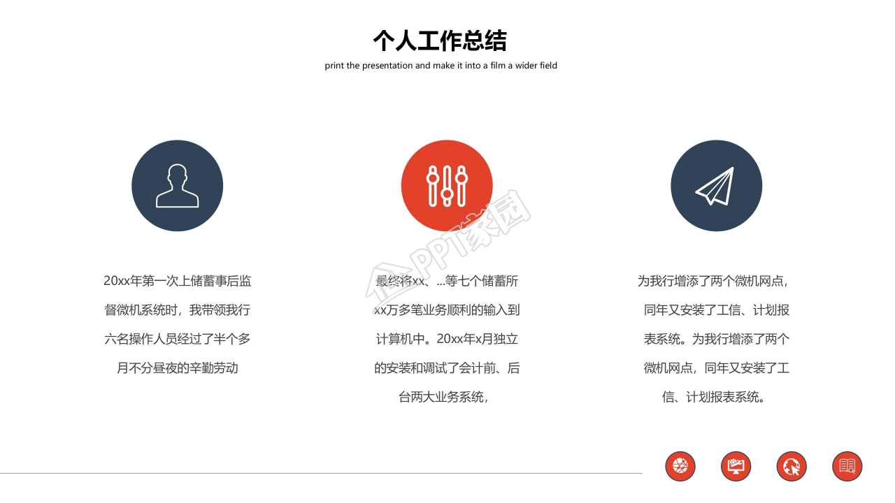 销售年终总结个人总结ppt模板