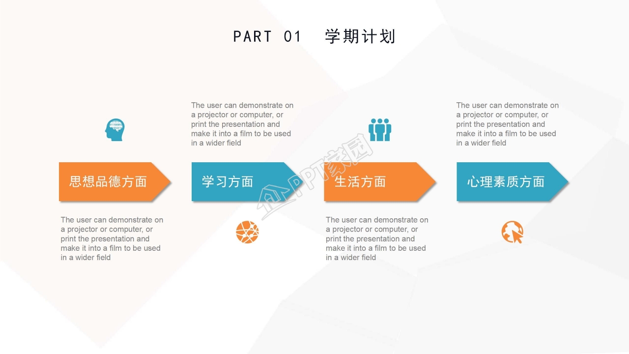 大学期末总结ppt模板