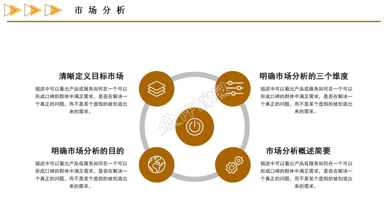 商务风市场规划方案ppt模板