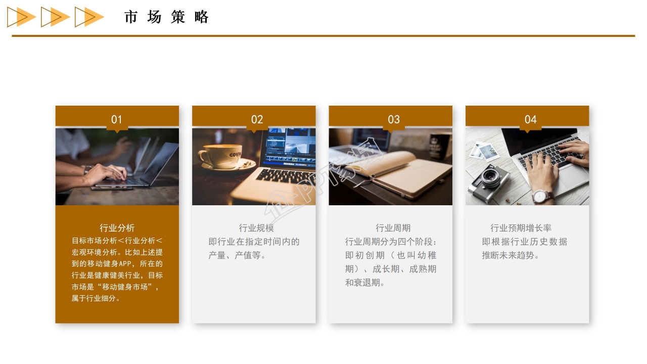 商务风市场规划方案ppt模板