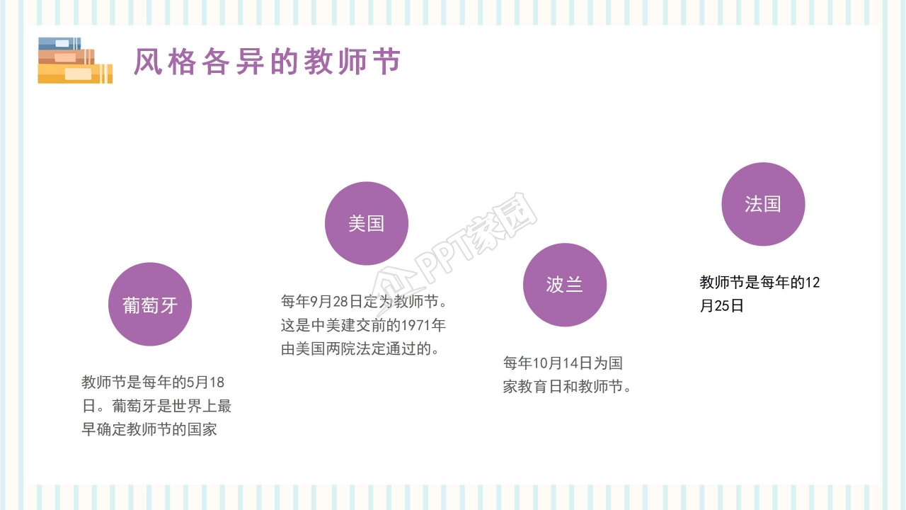 欢庆教师节红色喜庆PPT模板