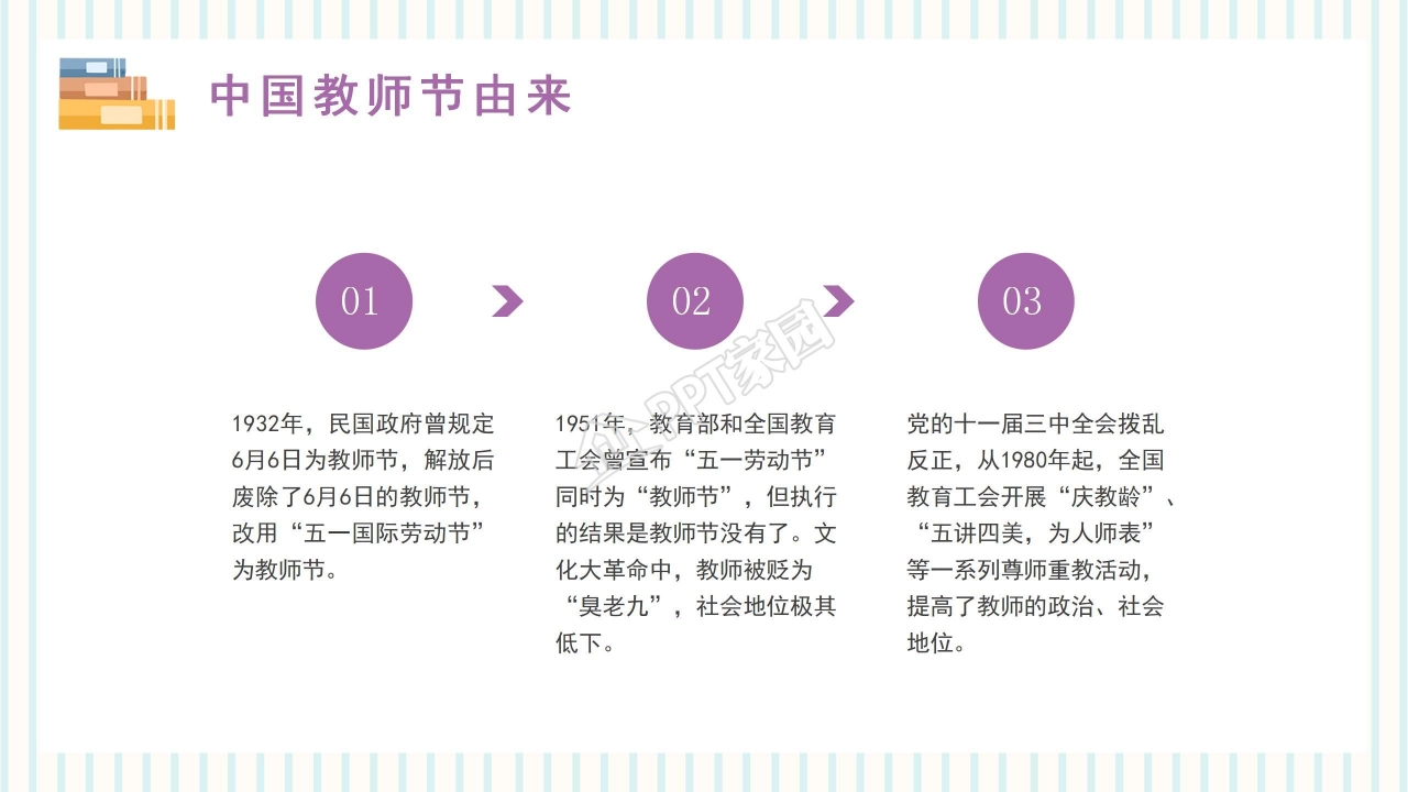 欢庆教师节红色喜庆PPT模板