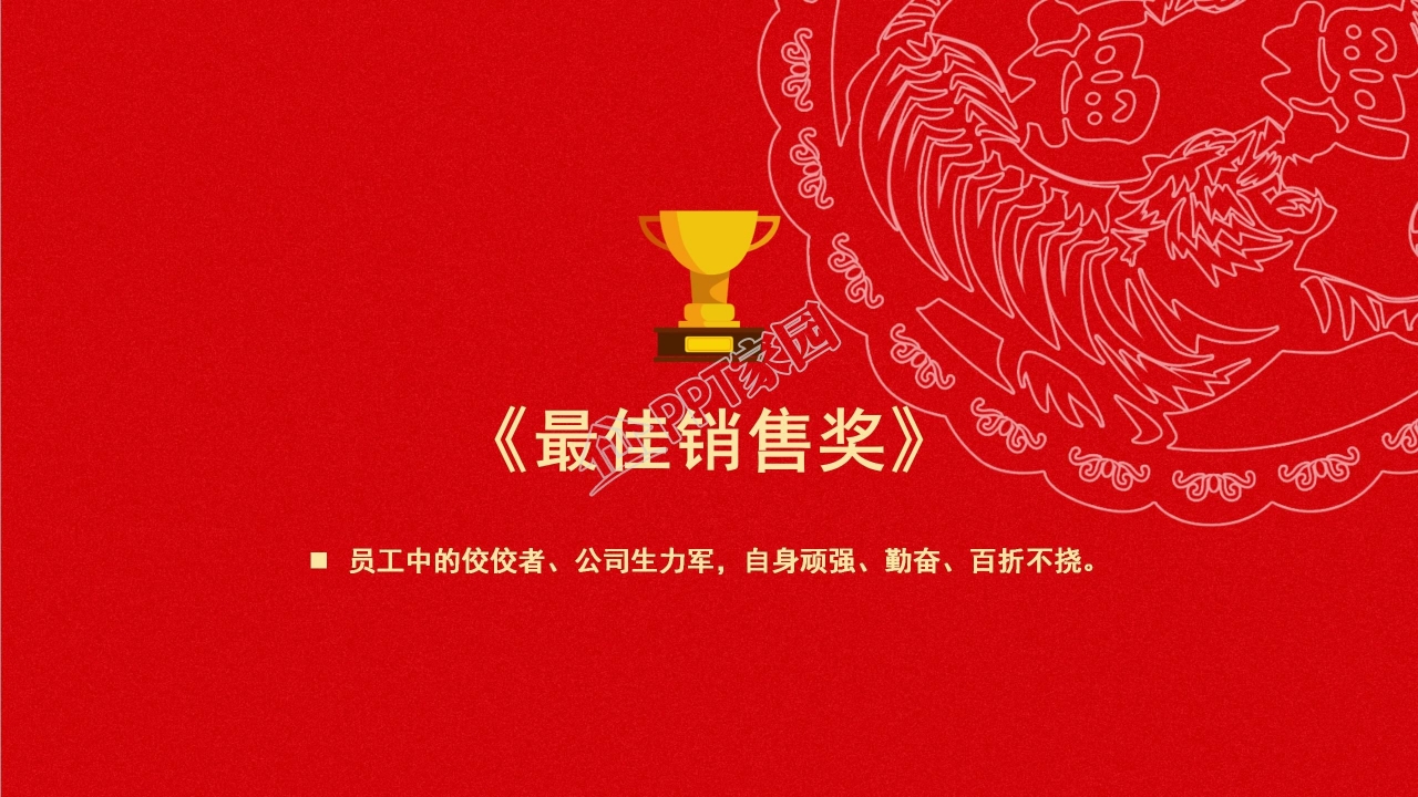 中国风虎年年会ppt模板