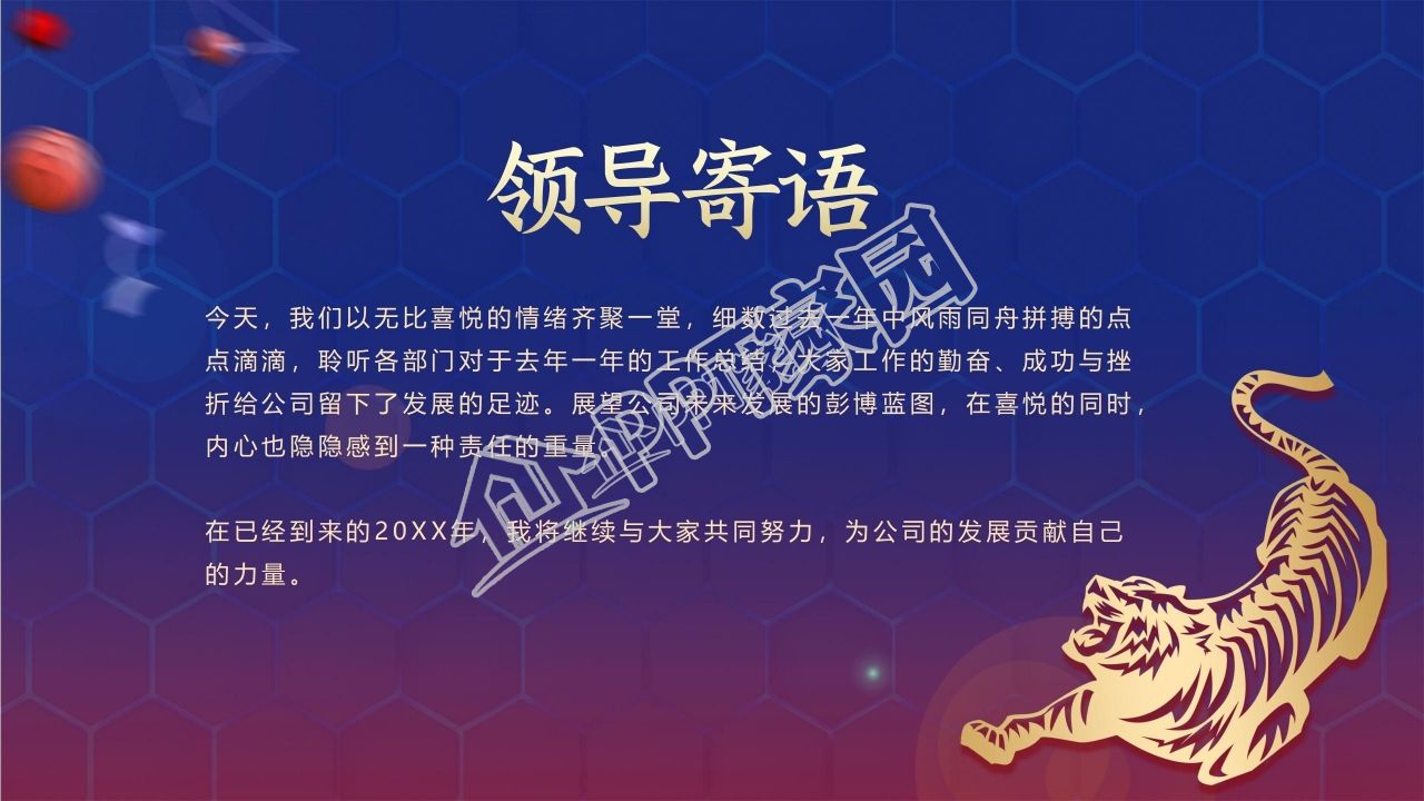 2022虎年年会策划ppt模板