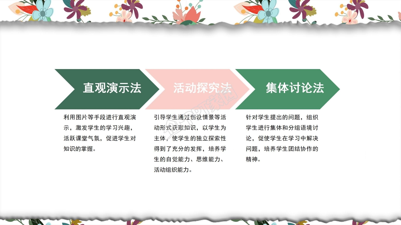 小清新教师阶段性工作总结ppt模板