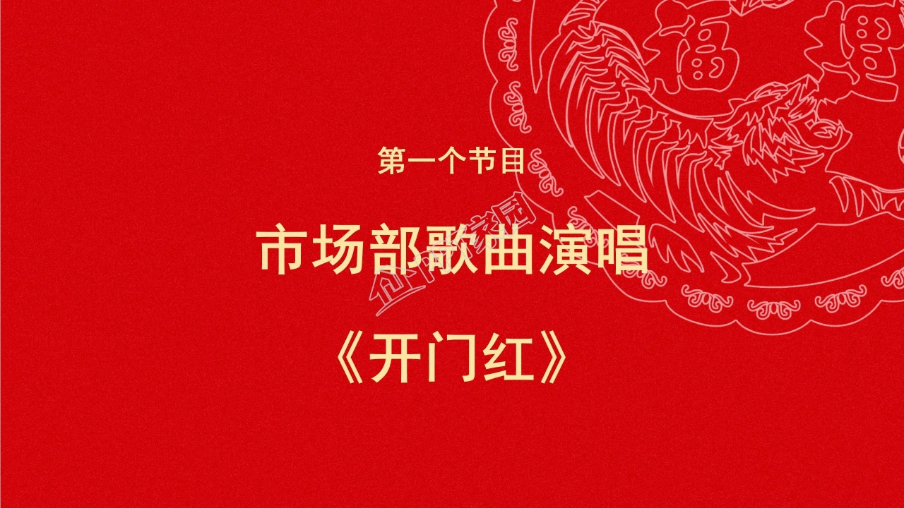 中国风虎年年会ppt模板