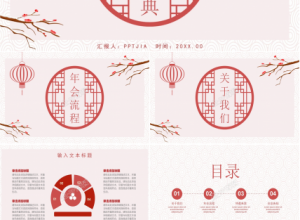 年终喜庆的年会ppt模板下载推荐