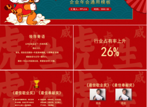 2022虎年经典企业年会ppt模板下载推荐