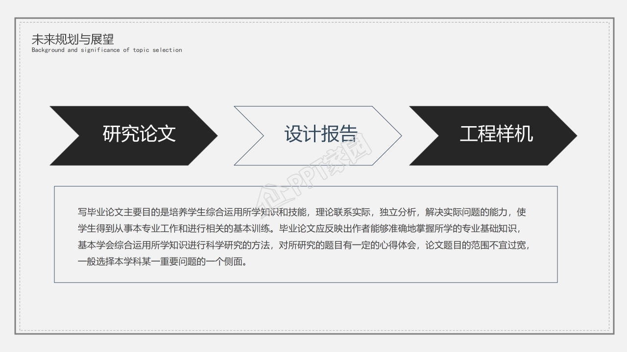 卡通创意论文答辩模板