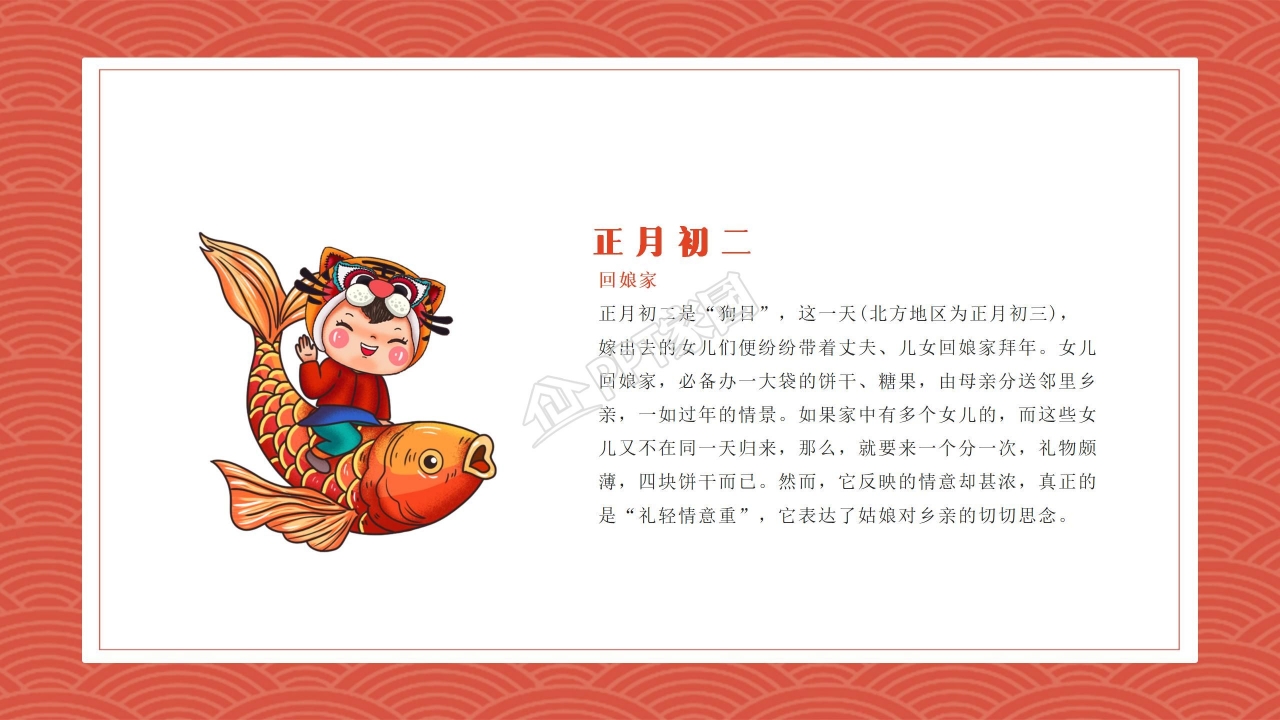 杂志风传统春节文化习俗相册ppt模板