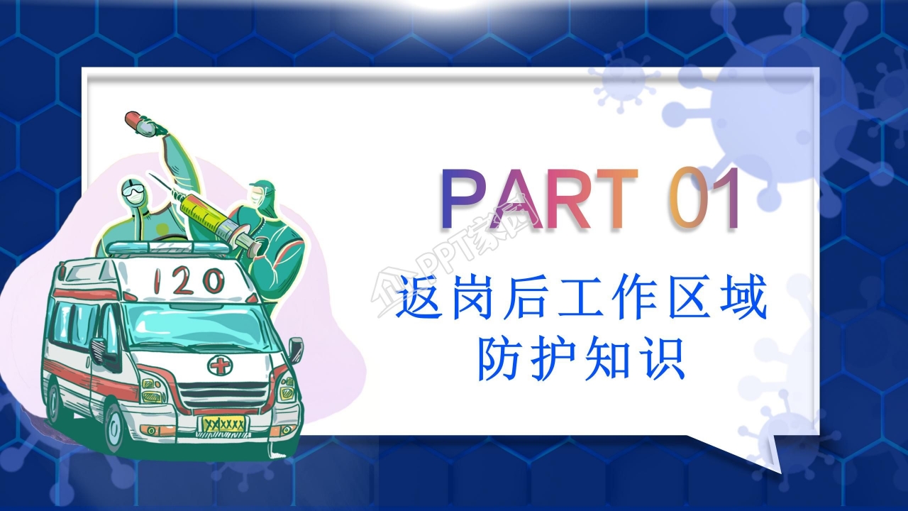 疫情防控知识宣传工作汇报ppt模板