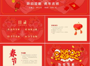 辞旧迎新虎年吉祥春节ppt模板下载推荐