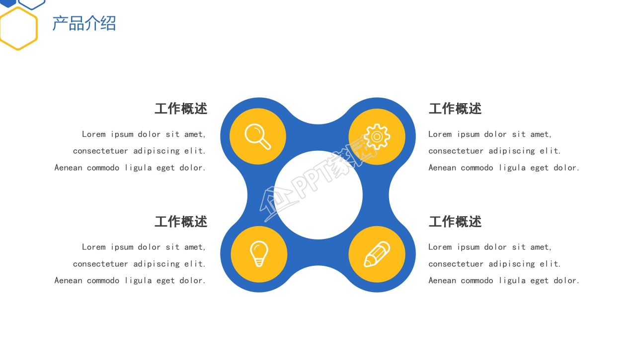 精美简约ppt模板