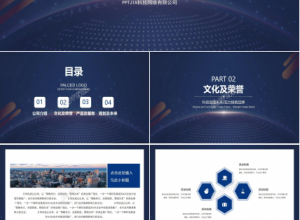 蓝色清新的高科技ppt模板下载推荐
