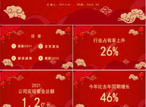 2022新年快乐年会盛典ppt模板下载推荐