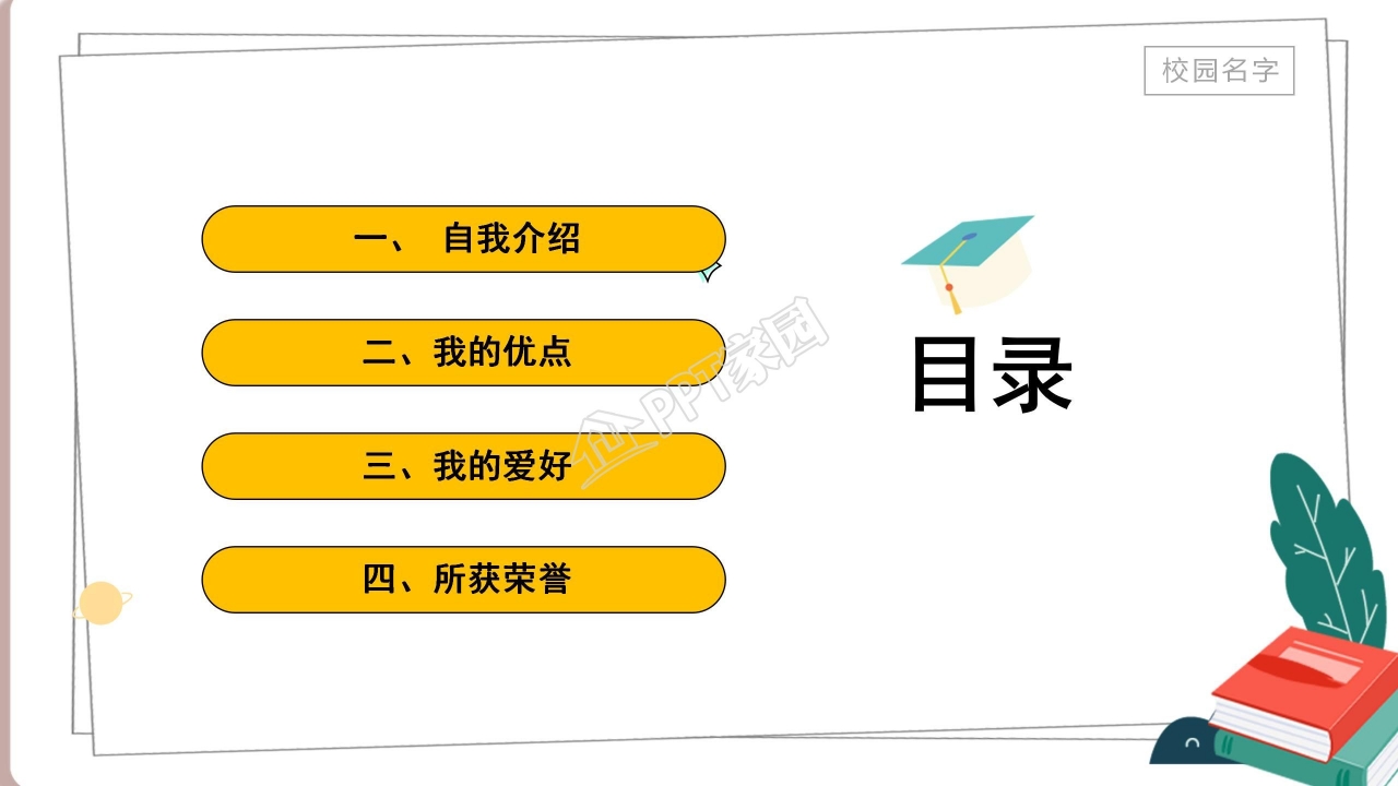 优秀班干部竞选ppt模板