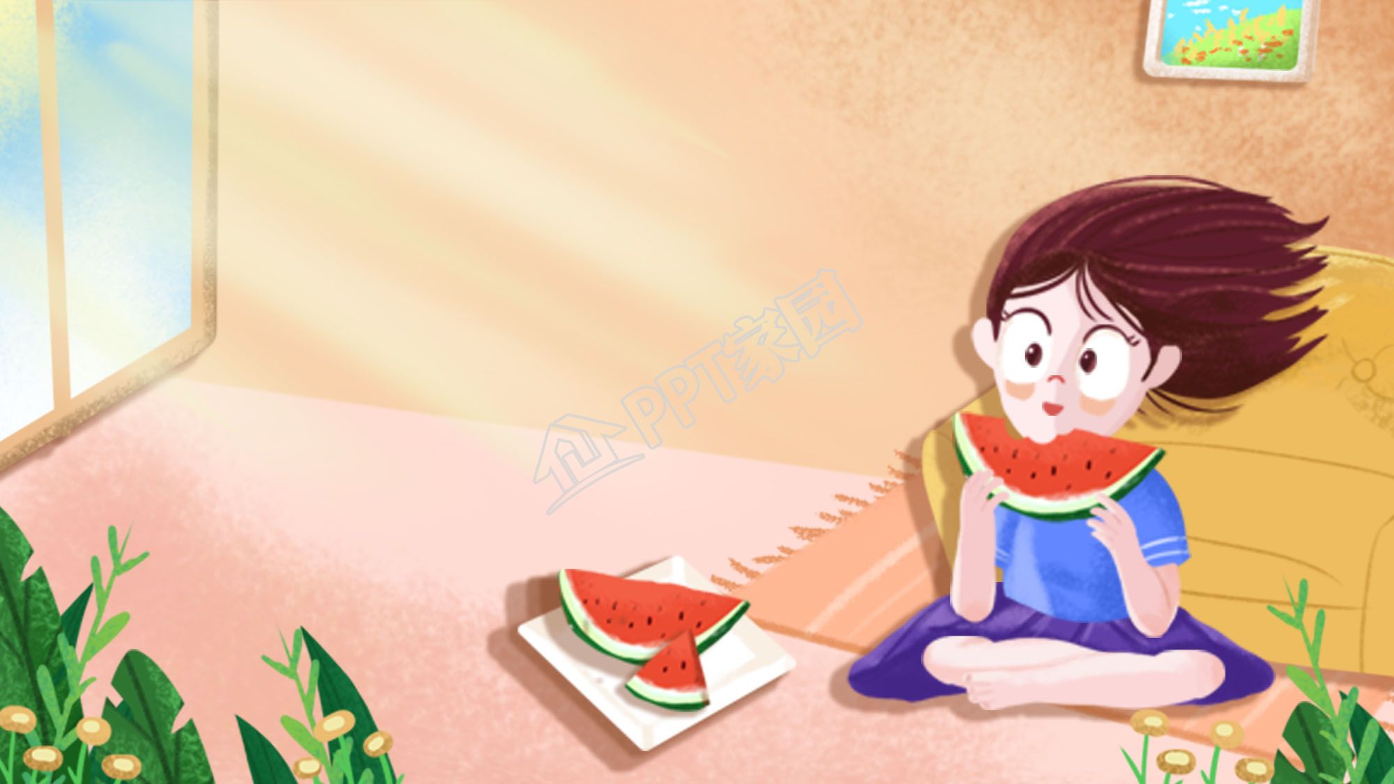 动漫高清ppt背景图片