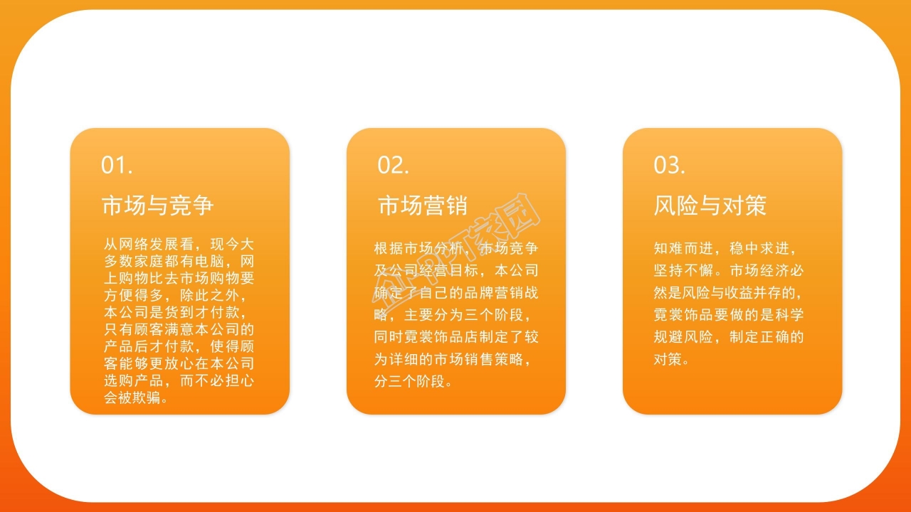 高端企业金融商业计划书ppt模板