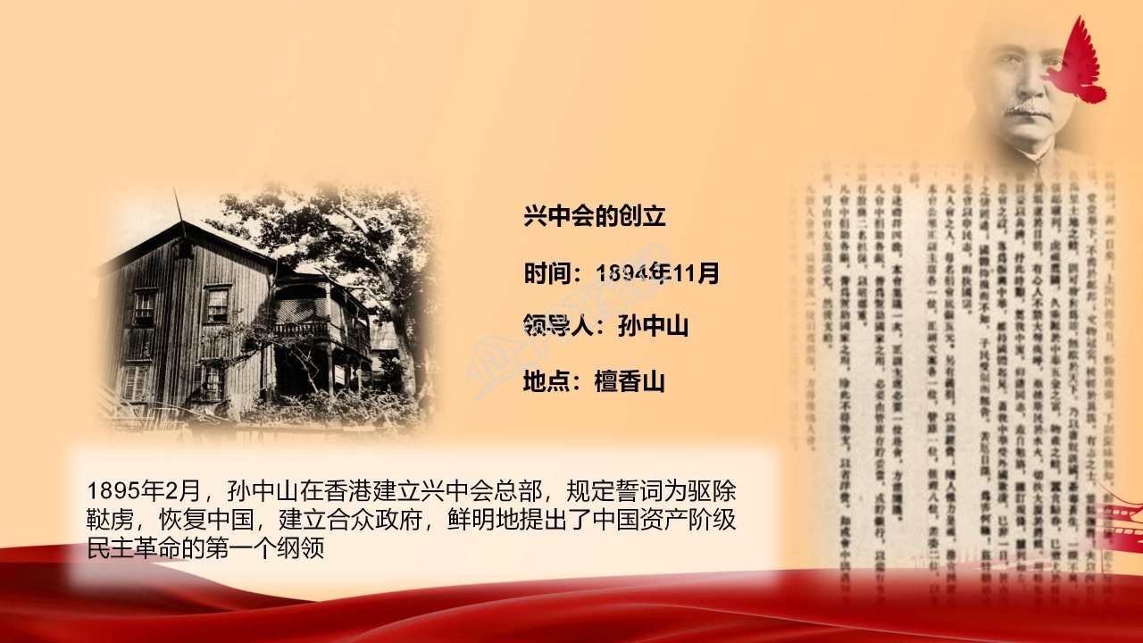 在纪念辛亥革命110周年大会上的讲话ppt模板