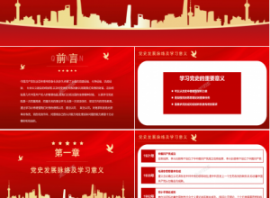爱国党课历史ppt模板下载推荐