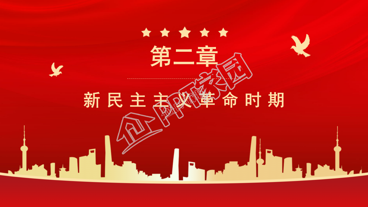 爱国党课历史ppt模板