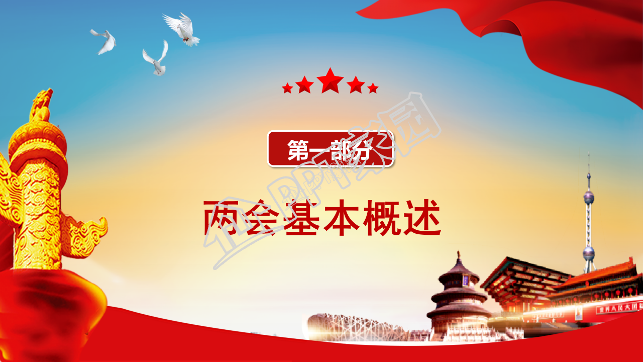 全国两会精细解读政协工作报告ppt模板