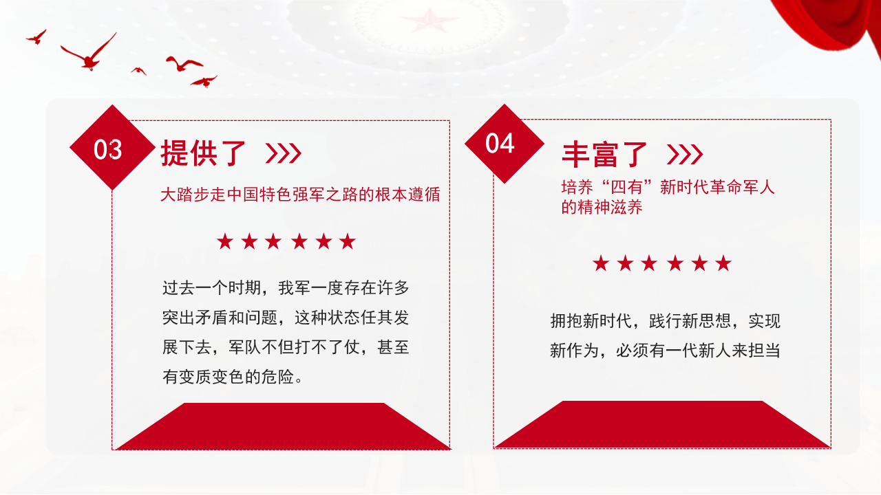 传承红色基因担当强军重任党政培训ppt模板