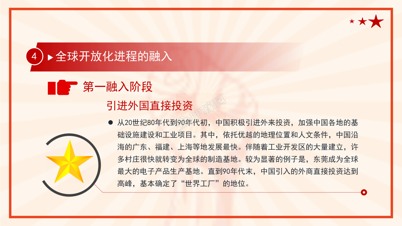 四史教育学习之改革开放史ppt模板