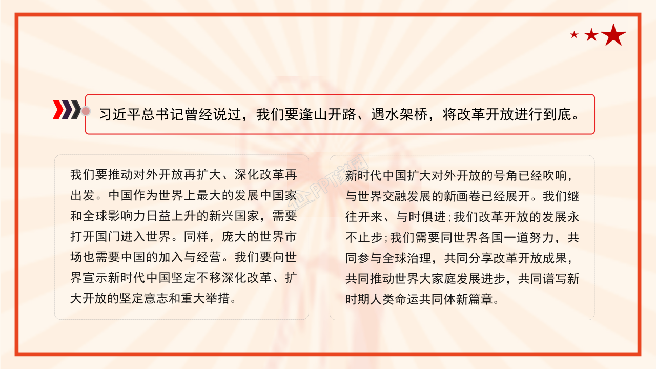 四史教育学习之改革开放史ppt模板